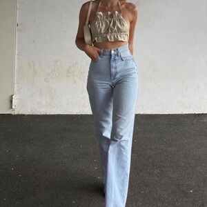 NWT Zara High Waist Wide Leg Jeans
